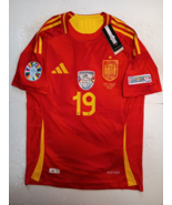 Lamine Yamal Spain 2024 Euro Final Match Slim Red Home Soccer Jersey 202... - $85.00