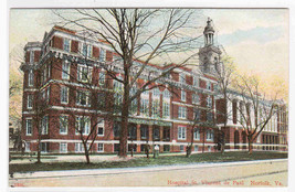 St Vincent de Paul Hospital Norfolk VA 1910c postcard - £3.78 GBP