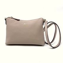 Kate Spade Bailey Crossbody Purse Bag in Warm Beige Leather k4651 New Wi... - $296.01