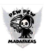 Funny Grim Reaper Decal – “Pew Pew Madafkas” Humor Sticker Car, Laptop, ... - $6.93+