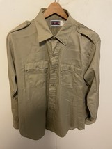 Vintage Big Mac Shirt Sz XL Buttons biege - £37.39 GBP