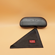 Ray Ban Glasses Case Black Textured Hard Shell Eyeglasses Embossed w Len... - £9.85 GBP