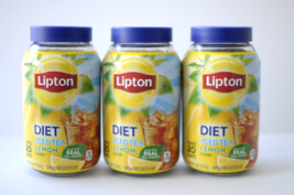 3 x Lipton DIET ICED TEA LEMON Flavor Mix 5.89 oz Makes 20 Quarts - £65.59 GBP