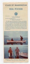 State of Washington Sea Foods Brochure 1930&#39;s - $27.72