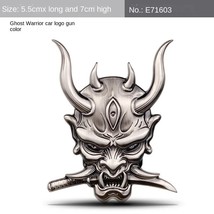 Panese black oni samurai car sticker fit j modified logo warrior skull ghost waterproof thumb200