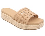 Sun + Stone Women Platform Slide Sandals Jordanaa Size US 11M Tan Smooth - £26.11 GBP