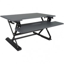 Victor Technology High Rise Height Adjustable Standing Desk, Black &amp; Gray - $508.99