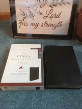 Nkjv Vines Expository Bible Large Print Black Bonded Leather - £23.26 GBP