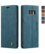 Samsung Galaxy S8 Case,Samsung Wallet Case Cover, Magnetic Blue - $25.85