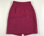 Vintage Carole Little Matita Gonna 8 Rosso Viola Maglia Misto Lana High ... - $23.00