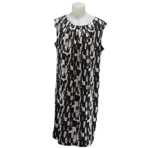 JONATHAN MARTIN Women&#39;s Black &amp; White Abstract Polyester Stretch Plus Si... - $26.99