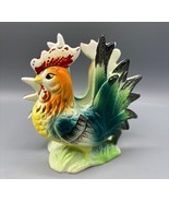 Vtg Ceramic Rooster Napkin Holder Chicken Farmhouse Rustic - $13.83