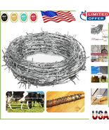Galvanized Steel 20 Feet Barbed Wire Roll – Perfect for Fencing and DIY ... - $23.90 CAD