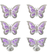 Butterfly Cabinet Knobs,6 Pieces Butterfly Knobs Single Hole Pulls Handl... - £21.50 GBP