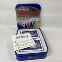 NEW Fundex PHASE 10 MASTERS Edition Collectible Blue &amp; Silver TIN 2008 C... - £32.80 GBP