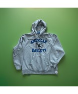 Vintage American Eagle Hoodie Men’s XL Grey Pullover Sweatshirt Heavy Pr... - $430.86 MXN