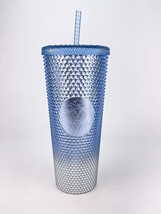 Starbucks Holiday 2023 Icy Blue Silver Venti Studded Cold Cup Ombre Icicle Blue - £26.71 GBP