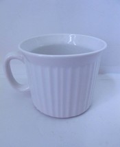 Vintage CorningWare French White Stoneware Soup Mug Bowl 20 oz - £7.06 GBP