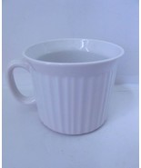 Vintage CorningWare French White Stoneware Soup Mug Bowl 20 oz - £7.02 GBP