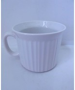 Vintage CorningWare French White Stoneware Soup Mug Bowl 20 oz - $8.99