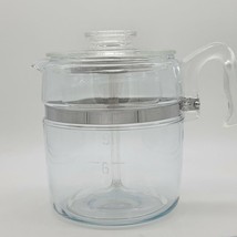 Pyrex Glass 7759 Vintage Flameware 9 cup Coffee Pot Percolator Maker Stem Pump A - £126.34 GBP