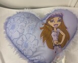 Vintage Bratz dolls MGA home decor pillow room purple heart shaped brats... - $39.00
