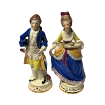 Vintage Coventry Ware Porcelain Figurines Victorian Couple From Stitzendorf - £26.30 GBP