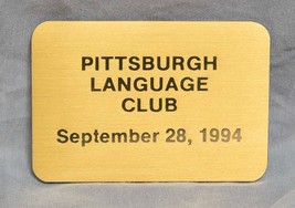 Vintage Pittsburgh Language Club Advertising Pocket Address Book g50 - $9.89