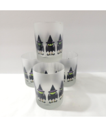 Set of 4 Culver Witch Coven Halloween Glasses Black Hat Witches Green Fa... - $877.98 MXN