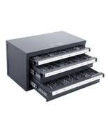 VEVOR Drill Bit Dispenser Cabinet, Three-Drawer Drill Bit Organizer Cabi... - €103,87 EUR