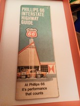 Vintage Phillips 66 Interstate Highway Guide 1969 Maps Booklet 16 Pages #10812 - £9.53 GBP