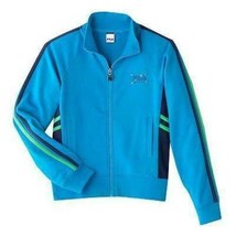 Girls Jacket FILA Sport Blue Performance Active Wear Zip Up Summer Coat-size 10 - £14.76 GBP