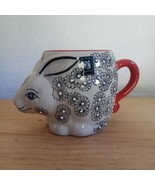 Miyabi Hand Painted Rabbit Mug Yokohama Studio Bunny Dots Coffee Tea Pla... - $34.19