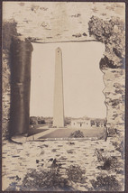 Charlestown, MA RPPC 1906 Bunker Hill Monument R.C. Co. Birch Bark Border - £9.61 GBP