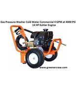 Commercial Cold Water Pressure Washer Gas 4000 PSI 4 GPM, 14 HP   - $26,590.60 MXN