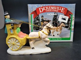Dickensville Collectables 1991 Horse Drawn Carriage Porcelain Figurine Noma 6149 - $19.79