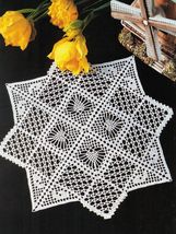 5X Double Square Foursome White Campion Good Fortune Crochet Doily Mat Patterns - £7.89 GBP