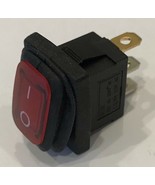 Red Rectangular Splashproof Lighted Rocker Switch Automotive On Off Snap in - $5.99