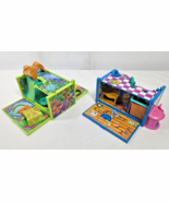 Vintage Galoob Pound Puppies Jungle Playset &amp; Hollywood INCOMPLETE NO FI... - $24.95