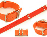 20mm HEAVY DUTY watch band Strap  For LUMINOX Watches orange Nylon 4 Rings  - $15.95