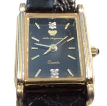 JULES JURGENSEN 6744 Quartz Square Gold Tank Women&#39;s Wristwatch - £23.67 GBP