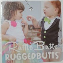 RuffleButts Faux Denim Infant Bloomers Size 12 to 18 Months Color Dark Blue image 5