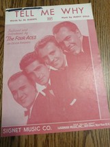 Tell Me Why Sheet Music 1952 The Four Aces - £14.81 GBP