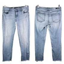 Kut from the Kloth Reese Ankle Straight Leg Jeans 6 Distressed Raw Hem - £28.12 GBP