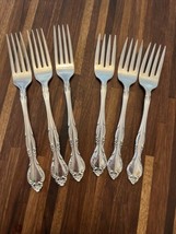 6 Oneida Community AFFECTION Silverplate 1960 Silverware 3 Dinner &amp; Sala... - £22.39 GBP