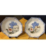Vtg Hand Painted Small Octagon Dishes (2) - $14.01