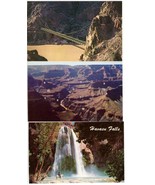 3 Postcards Grand Canyon NP Black Bridge Havasu Falls South Rim View Unp... - £3.93 GBP