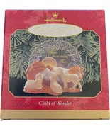 Vintage 1999 Hallmark Child of Wonder Keepsake Ornament Baby Jesus Nativity - £7.89 GBP