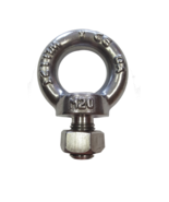 (2) 304 STAINLESS STEEL LIFTING EYE BOLT M12 WITH NUT MACHINE LIFTING 12... - $12.95