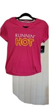 Read description: Nike Women’s Drifit “Runnin Hot” Short Sleeve Shirt Pi... - $17.82